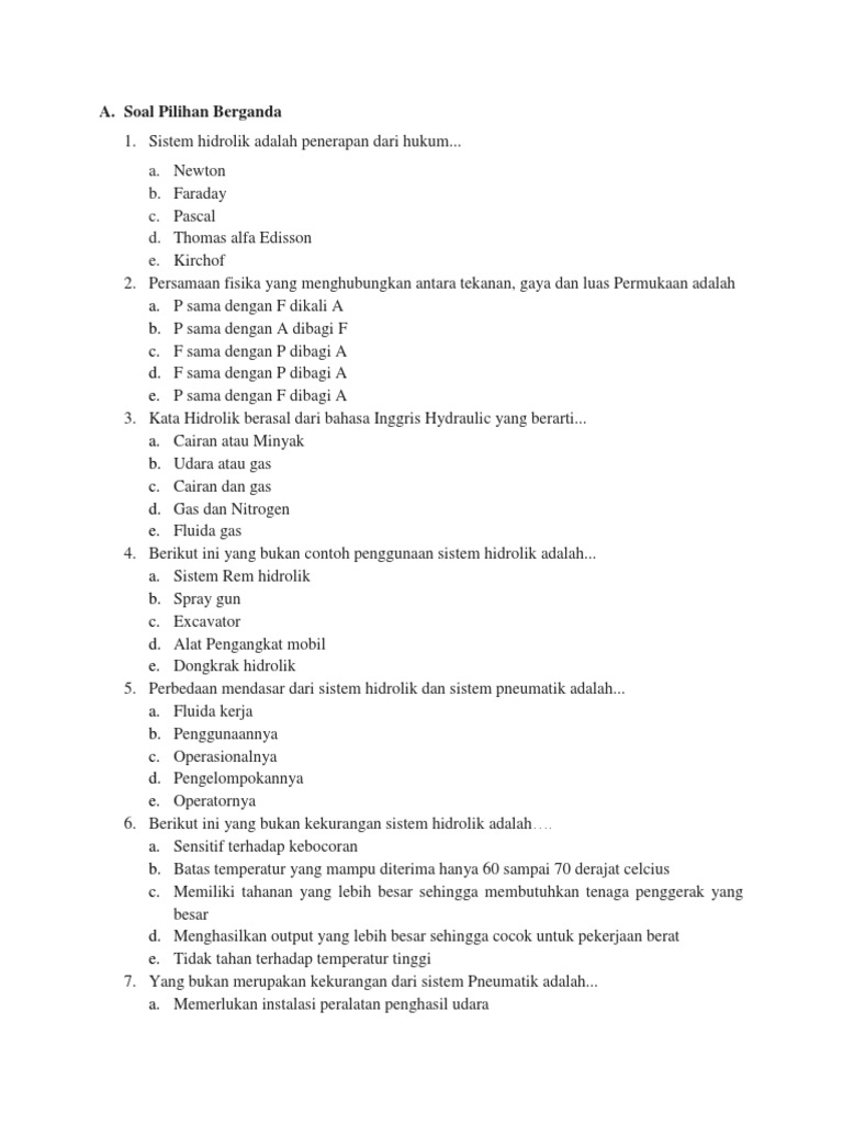 Prinsip Dasar Sistem Hidrolik Dan Pneumatik Pdf
