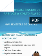 Pasivos A Corto Plazo