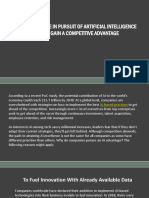 Companies Are in Pursuit of Artificial Intelligence Excellence To Gain A Competitive Advantage