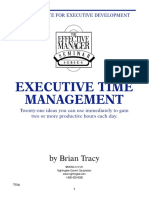 Brian Tracy Executive Time Management PDF