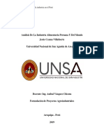 Análisis de La Industria Alimentaria Peruana y Del Mundo