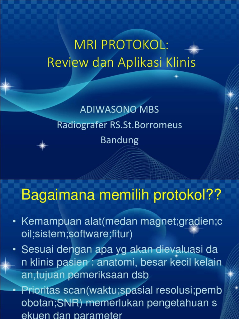 MRI Protokol Review Adi WS QC | PDF | Organ (Anatomy) | Medical Specialties