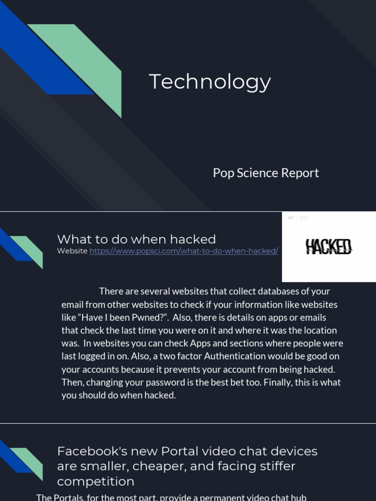 Pop Science Report | PDF | Computer Monitor | Computing