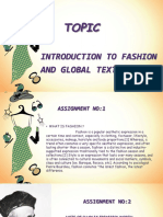 Introduction to Fashion and Global Textiles