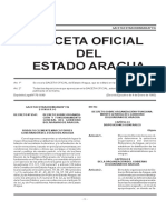 Gaceta Oficial Del Estado Aragua Extraordinaria #316 2018 PDF