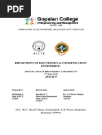 Digital Signal Processing Laboratory Manual 10ECL57 PDF