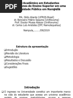 Estresse academico em estudantes moçambicanos da graduacao em uma IES publico