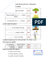 مراجعة اللغة الفرنسية الاسبوع الاول السنة الخامسة ابتدائي 2019-2020