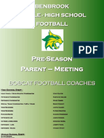 Benbrook-Football Parent Meeting Powerpoint 2018