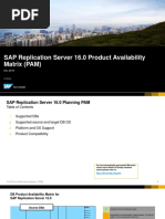 SAP Replication Server 16.0 Product Availability Matrix (PAM)