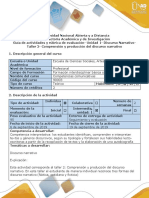 Guía de actividades y rúbrica de evaluación taller 2. Comprensión y producción del discurso narrativo.pdf