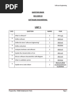 Unit 1: Question Bank BCA (SEM-3) Software Engineering