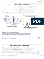 Franck-Hertz Experiment Reveals Quantized Energy Levels