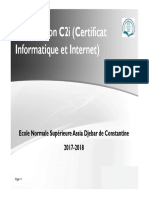 Certification C2i (Certificat Informatique Et Internet) Certification C2i (Certificat Informatique Et Internet)