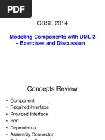 CBSE 2014: Modeling Components With UML 2 - Exercises and Discussion