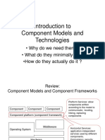 Introduction To Component Models and Technologies