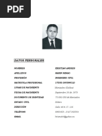 Hoja de Vida Kristian Marin INGENIERO CIVIL