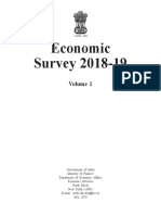 Economic Survey 2018-19 Volume 1: Shifting Gears