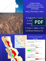 Structural Controls On The Poderosa Gold Vein Systems, Pataz Province, Peru