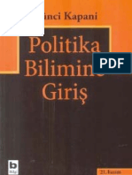 Politika Bilimine Giriş