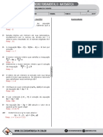 Revisão 3 Ava Eq 1 Grau 7 ANO Marcelo Bentes COLEGIO SANTA RITA