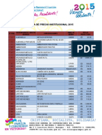 Mesa de Precio 2015 PDF