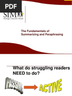 The Fundamentals of Summarizing and Paraphrasing