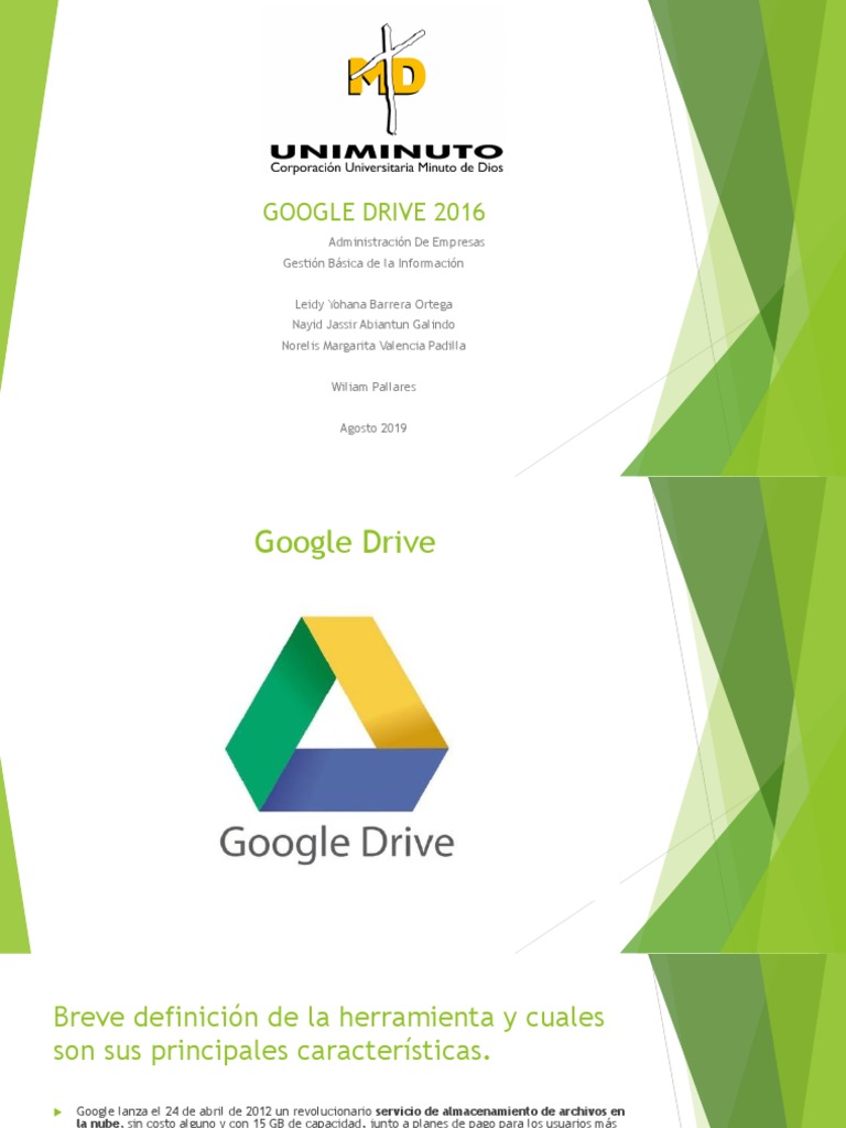 Google Drive 2016 | PDF | Archivo de computadora | Áreas de informática
