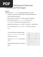 Activity 4 - Working With Polynomial Functions and Their Graphs