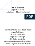 Law of Property: Legislation India - India Code - Bills of Parliament