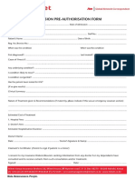 Minet Preauth Form PDF