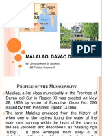 Malalag, Davao Del Sur: By: Jemaica Kaye B. Sebolino AB Political Science III