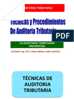 5. Tecnicas y Procedimientos de Auditoria Tributaria