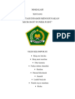 Makalah Presentasi Dinamis Menggunakan Power Point