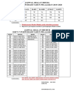 Jadwal Shalat Dhuha Dan Duhur 2019