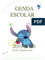 Agenda Escolar Stitch 2019-2020