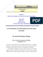 Historia-La Encomienda en La Recopilaci - N de Las Leyes de Indias