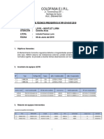 Inf. Técnico CLDFSA #RP 0187-2019 - LEVIS - LURIN