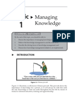 Topic 1 Managing Knowledge