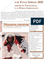 Handbook of Theological Education in World Christianity Flyer