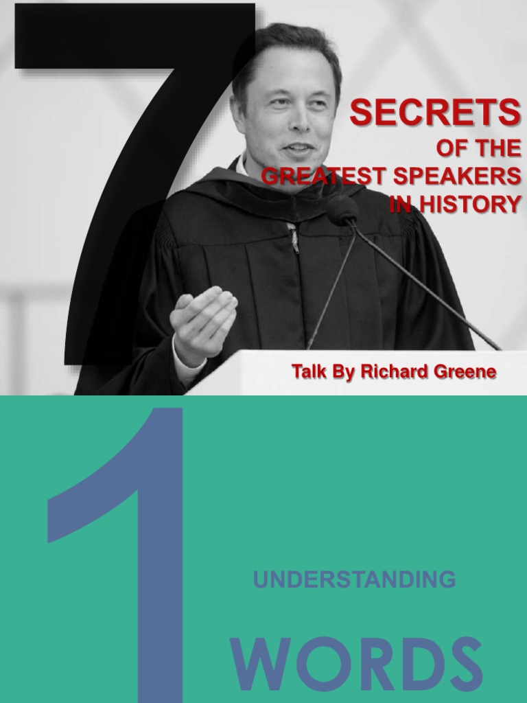 7 Secrets of Great Speakers Explained | PDF | Conversation | Communication