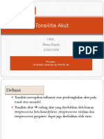 Tonsilitis Akut: Oleh: Risna Hayati 110611004