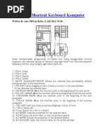 100 Daftar Shortcut Keyboard Komputer: Written by Anto TRD On Rabu, 11 Juli 2012 - 03.46