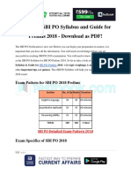 Complete SBI PO Syllabus and Guide For Prelims 2018 - Download As PDF!