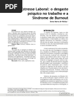 Estresse Laboral - o Desgaste Psiquico No Trabalho e a Síndrome de Burnout