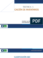 Clasificacion de Inventarios 2019