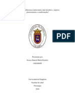 Ensayo de Las Diferencias Intelectuales Entre Hombres y Mujeres, ¿Determinantes o Condicionadas?