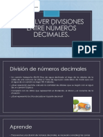 División Entre Números Decimales