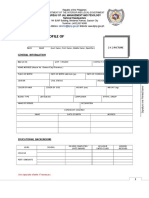 BJMP Personal Profile Form Guide