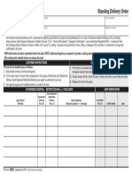 Standing Delivery Order: Customer Instructions Usps Instructions